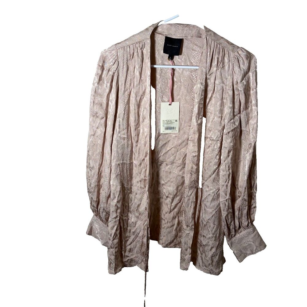 Alex Marie Sweater Women's Small Beige Open Lightweight Cardigan Top NWT